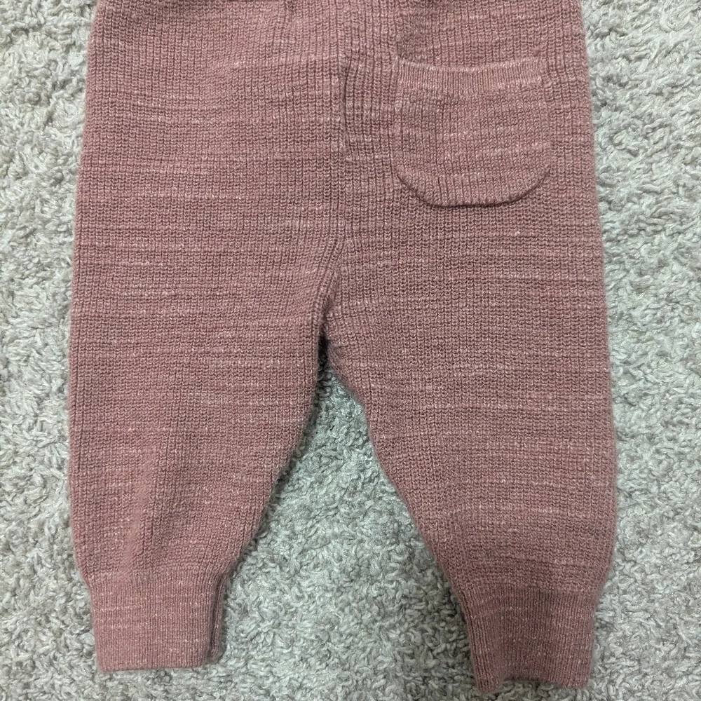 Zara Mauve Purl Knit Sweater Leggings